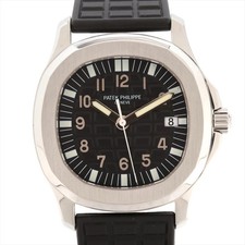 Patek Philippe Aquanaut 5064A-001 SS & Rubber QZ Black Dial External pillow