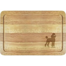 'Black Poodle Side View' Wooden Boards (WB057632)