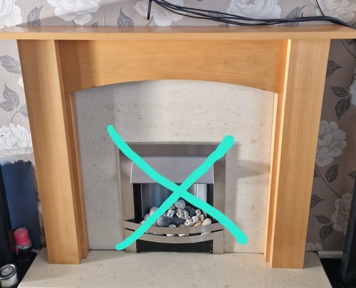 Fire surround only - fire,