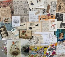 Mixed Lot of 50+ Vintage Ephemera Paper Scraps for Junk Journal, Scrapbooking