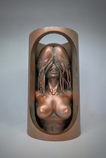 Inspired by  H.R. Giger -Sculpture 3D Printed Resin - 10.4 inch (26.5 cm)