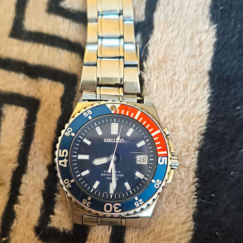 Seiko kinetic 100m diver watch - seiko,