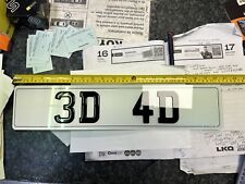 3D Gel + 4D Acrylic Number Plate with Border (Ex-Display Sign) Ideal for Shop