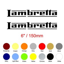 Lambretta 6" / 150mm Stickers