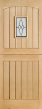LPD External Oak Stable 1 Lights Leaded Double Glazed Doors