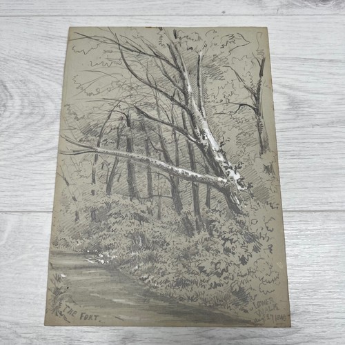 Antique 1845 graphite - 1845, drawing