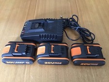 WORX Fast Charger & Batteries (used)