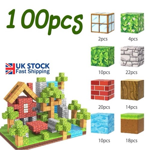 100pcs magnetic minecraft - 100pcs,