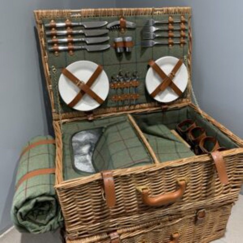 Picnic hamper person - hamper, person,