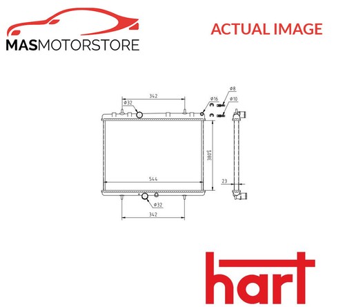 Engine cooling radiator hart - engine,