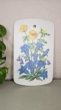 Vintage 1970s Retro Flower Melamine Board Germany
