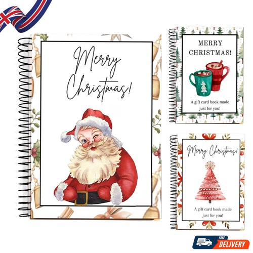 Christmas card gift - card, book