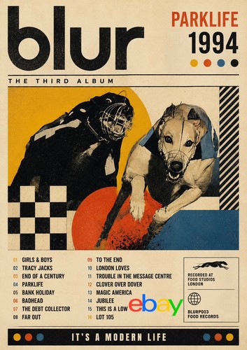 Blur parklife print - parklife, a4