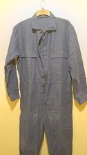 Vintage Heavy Duty Dark Blue Cotton Boiler Suit Coverall Overalls Large L