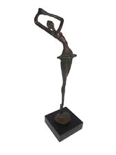 Bronze Ballerina / Ballet Dancer. Alberto Giacometti Style. Approx 12"