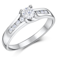 Cobalt Engagement Ring