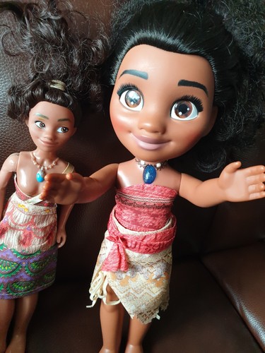 Moana singing doll - and, barbie