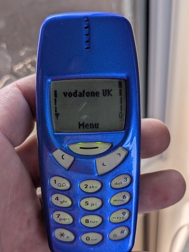 Nokia 3310 blue mobile - blue, phone
