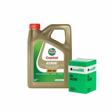 Engine Oil 5W40 4L Castrol Edge Crosland Oil Filter Service Kit Fully Synthetic