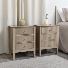 3 Drawer Bedside Table Hales