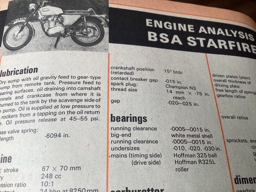Bsa starfire engine - bsa, period