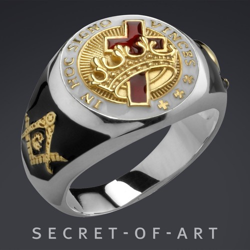 Knights templar ring masonic - knights,