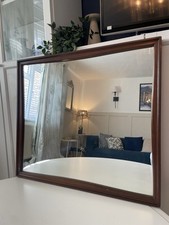 Vintage Teak 60s Wall Mirror
