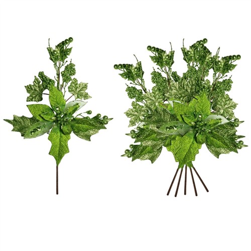 6pcs poinsettia stem - 6pcs,
