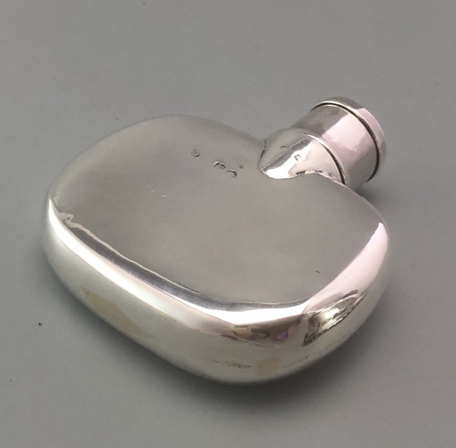 Victorian silver hip flask - victorian,