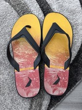 Rider Yellow & Red Flips Flops