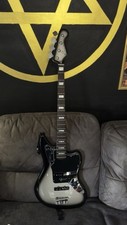 Fender Troy Sanders Jaguar Silverburst Bass With Elixir Strings With Gigbag