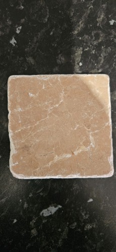 Real marble tiles tumbled and