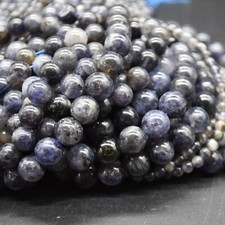 Iolite Round Beads - 4mm 6mm