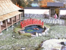 Samurai pond.  28mm terrain 3d
