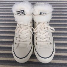 CREAM LEATHER HIGH TOPS