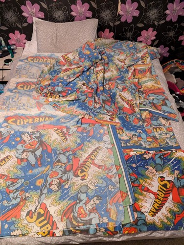 Vintage superman bedding - dc,