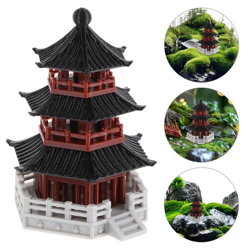 Mini pagoda statue miniature - pagoda,