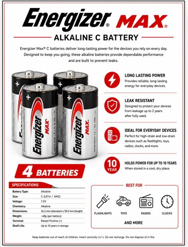 Energizer size max - x,