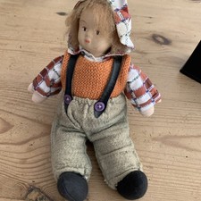 vintage old porcelain doll 9” Soft Body