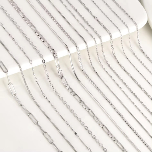 925 sterling silver necklace - silver,