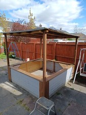 Wooden pergola with Roof & Hot Tub Surround 