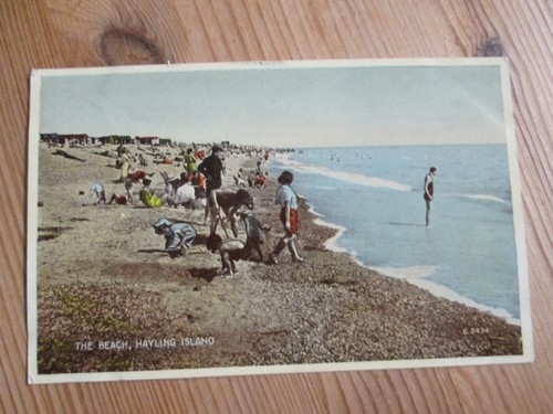 Postcard the beach hayling - the,