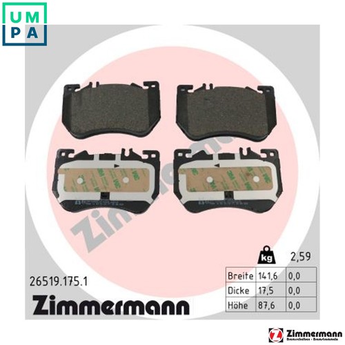 Brake pad set disc - pad,