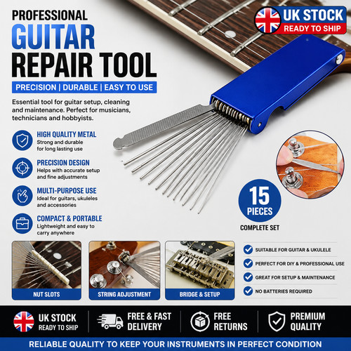Guitar nut bridge file - guitar,