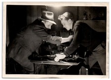 Old Photograph Two Men Arguing