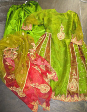 Asian Dress Indian Pakistani Anarkali Gharara Lengha Sharara Party Wedding M Med