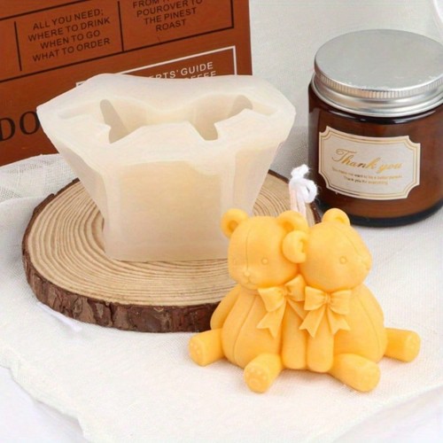 Teddy bear candle mold - teddy,
