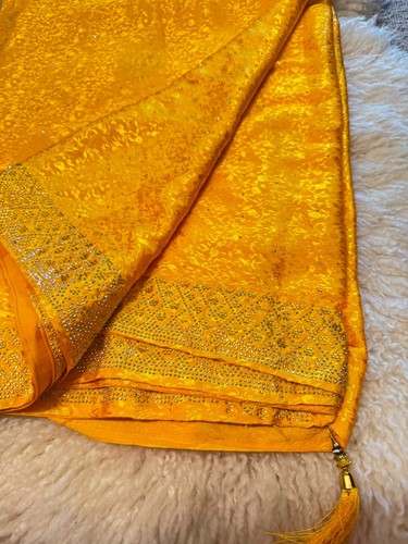 Golden color saree