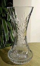 Stuart crystal Cascade large waisted vase 10"/25cm unused condition signed 1st