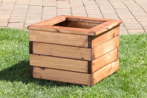 Small wooden planter - planter, x